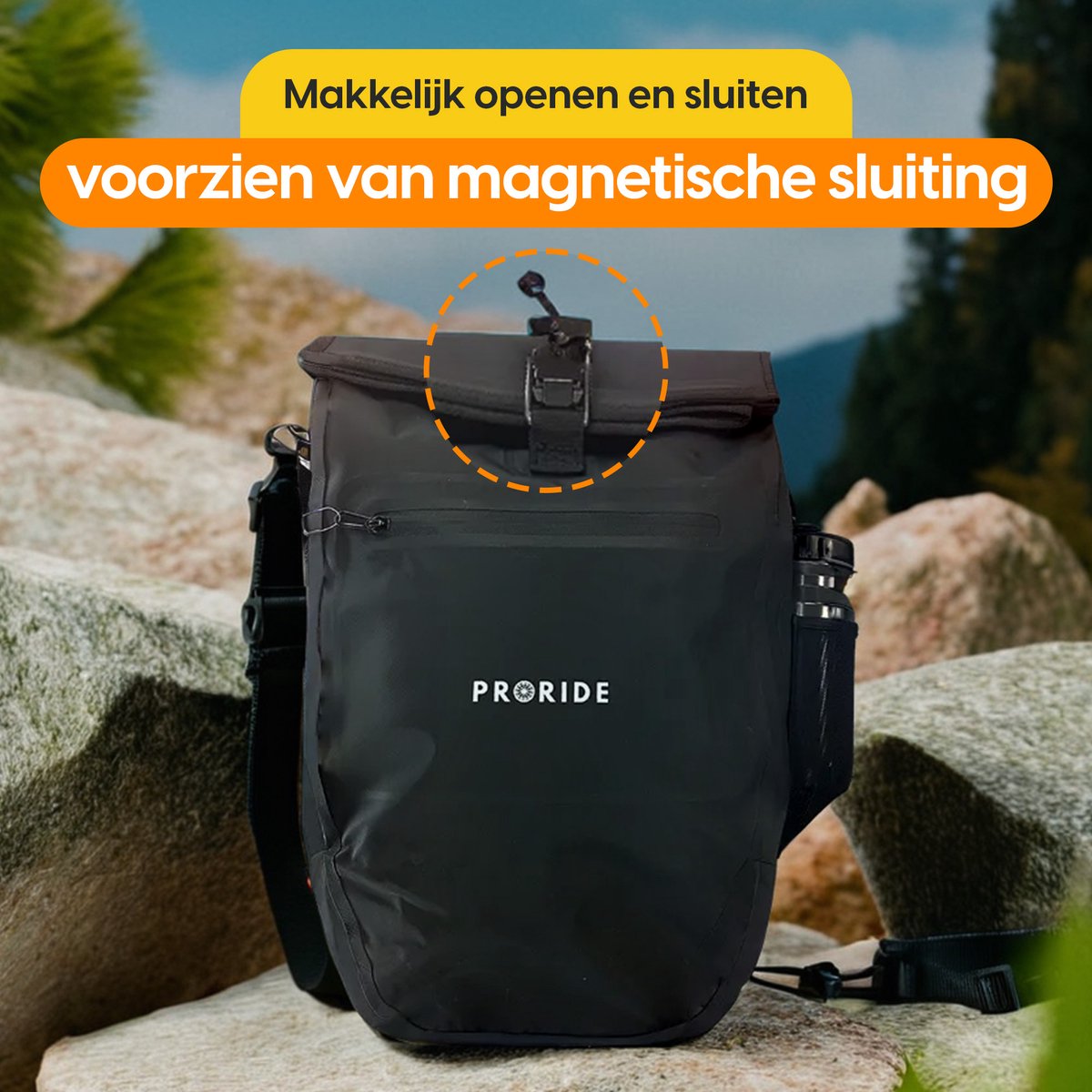Enkele fietstas waterdicht