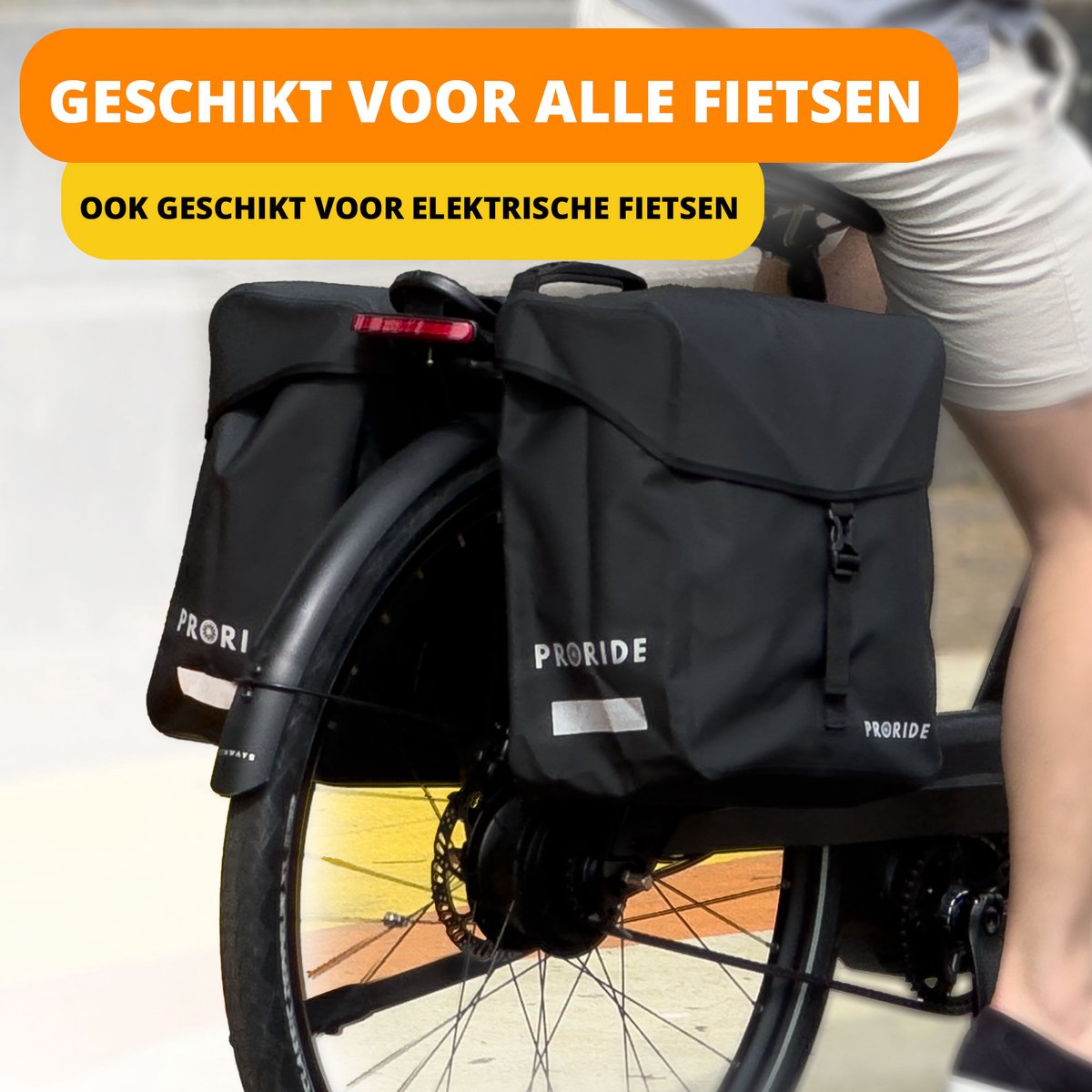Dubbele fietstas waterdicht