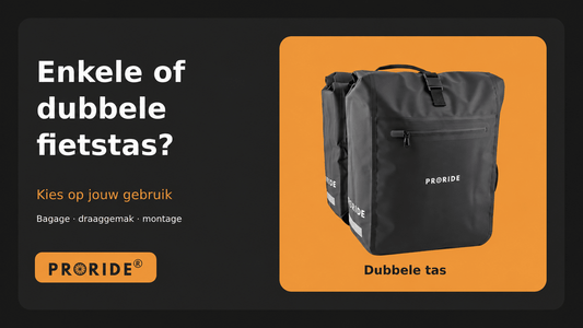 Enkele of dubbele fietstas: welke past het beste bij jouw gebruik? - Proride