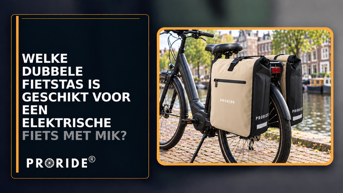 Welke dubbele fietstas is geschikt voor een elektrische fiets met MIK?