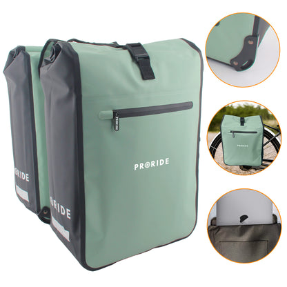 Proride dubbele fietstas I Ruim en waterdicht I Groen