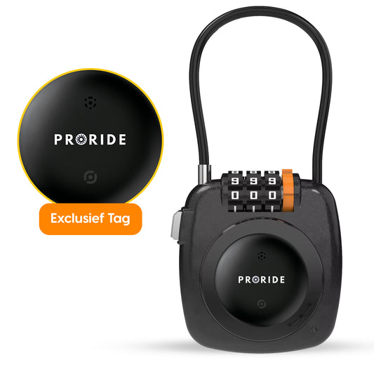 Proride 3- cijferig kabelslot I Slim en veilig onderweg I zwart