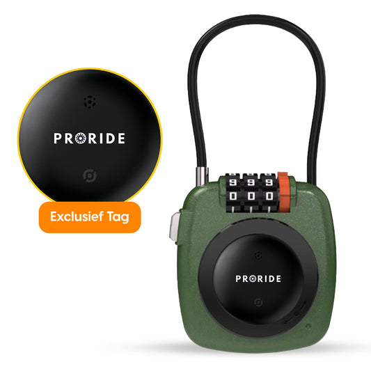 Proride 3- cijferig kabelslot I Slim en veilig onderweg I groen