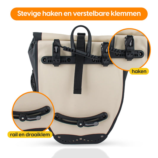 Proride Enkele Fietstas I Elke dag droog op pad I Beige