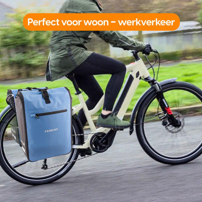 Proride dubbele fietstas I Ruim en waterdicht I Blauw