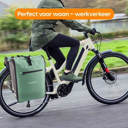 Proride dubbele fietstas I Ruim en waterdicht I Groen