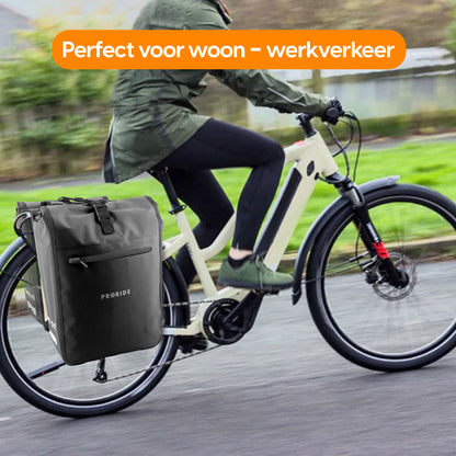 Proride dubbele fietstas I Ruim en waterdicht I Zwart