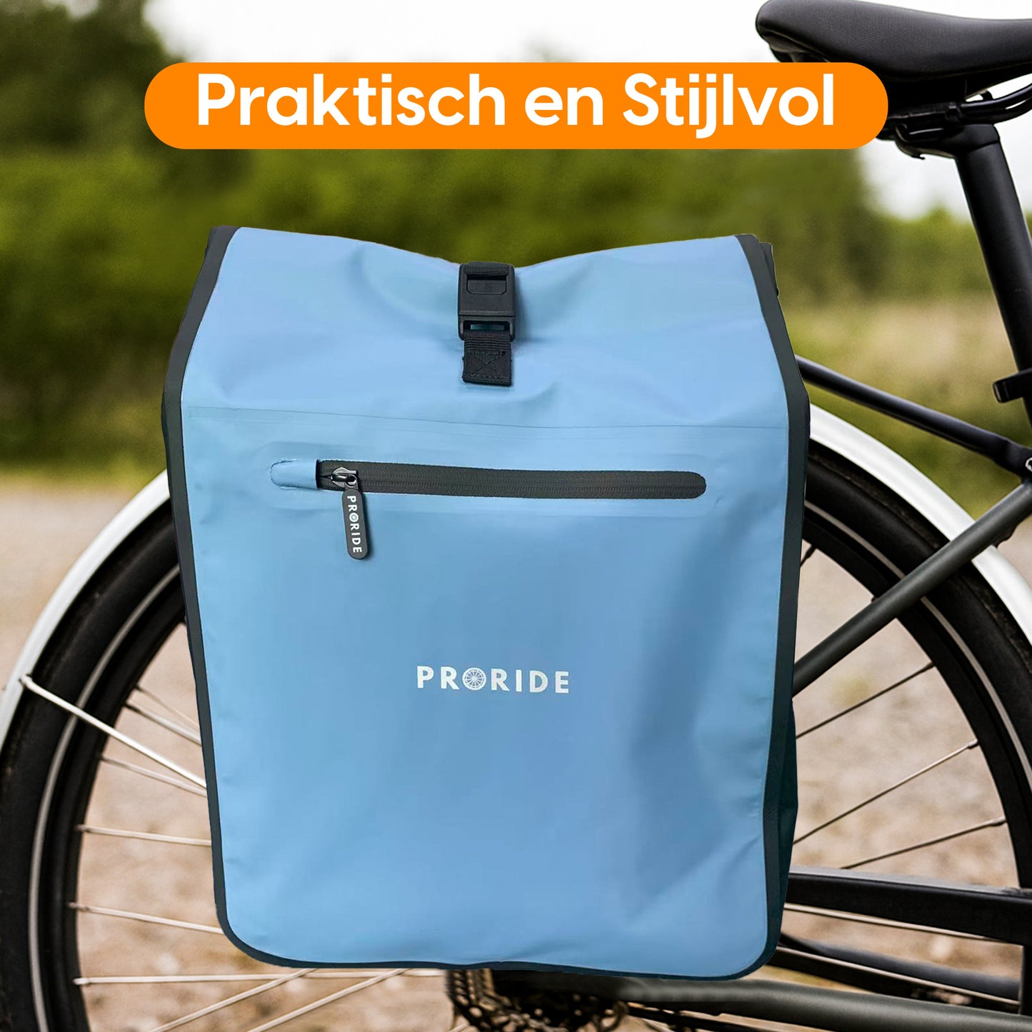 Proride dubbele fietstas I Ruim en waterdicht I Blauw