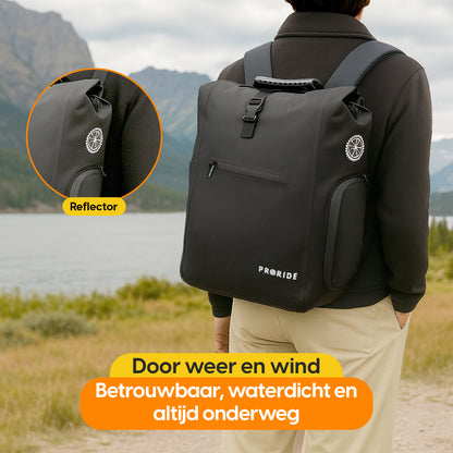 Proride 3-in-1 Fietstas I Rugzak I 25L I Waterdicht I Zwart