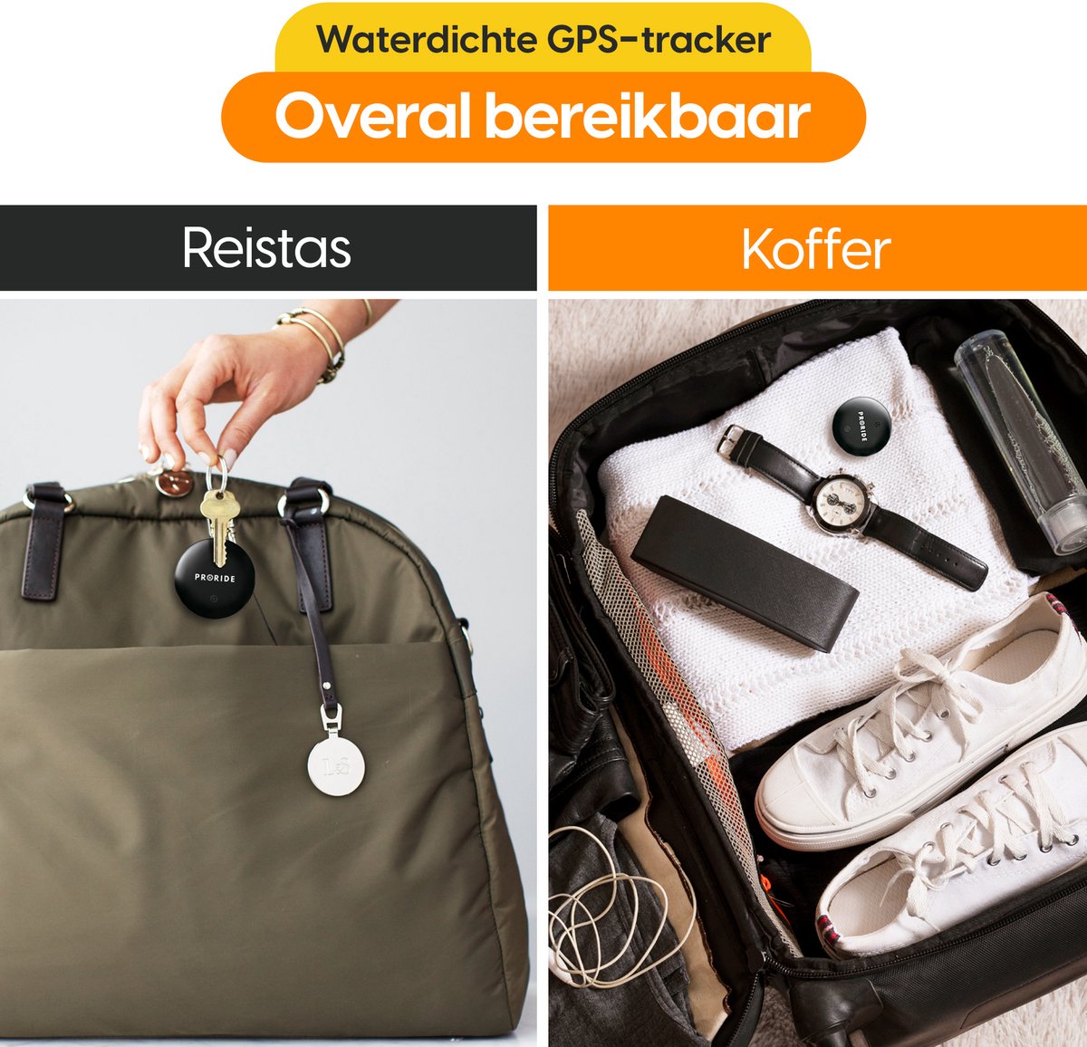 Proride Smart Tag voor Android I Compact, slim en altijd verbonden I 2 stuks