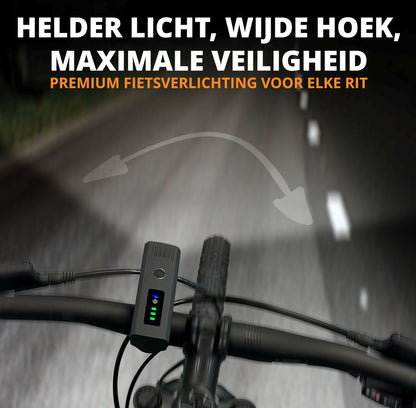 Proride LED Fietslamp Set l Altijd zichtbaar en veilig