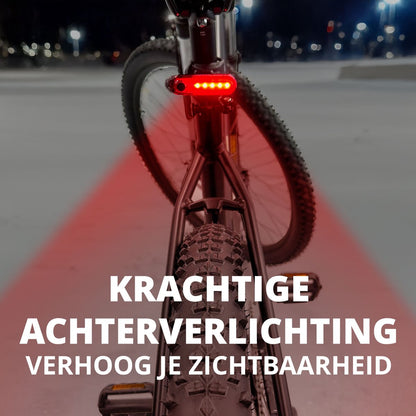 Proride LED Fietslamp Set l Altijd zichtbaar en veilig