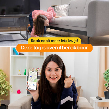 Proride Smart Tag voor Android I Compact, slim en altijd verbonden I 2 stuks