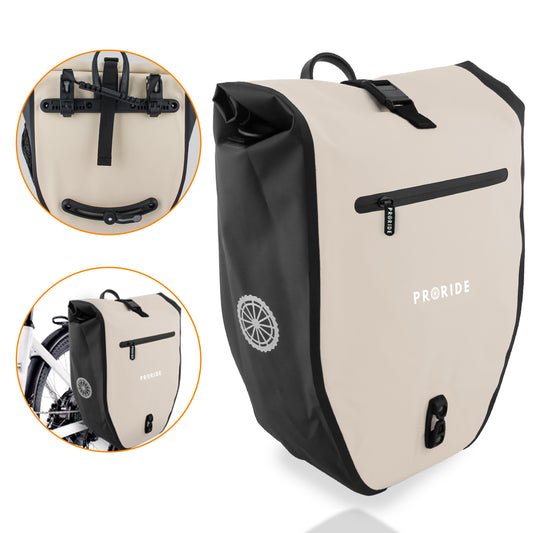 Proride Enkele Fietstas I Elke dag droog op pad I Beige