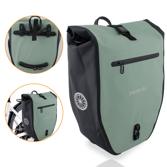 Proride Enkele Fietstas I Elke dag droog op pad I Groen